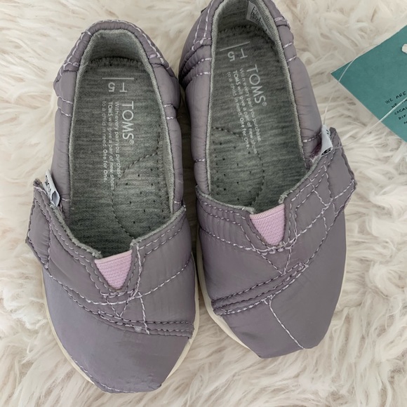 Toms Other - Toddler Size 5 Quilted Lavender Toms